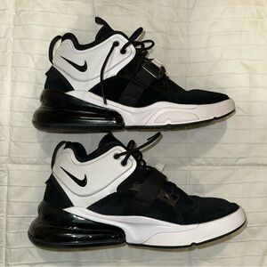 Mens Nike Air Force 270 Leather Black White